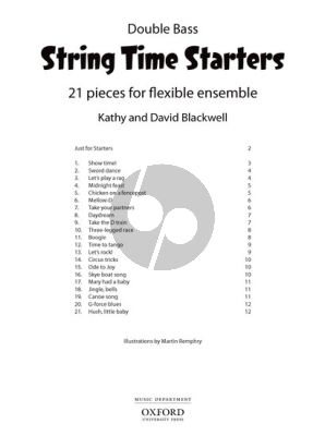 Blackwell String Time Starters (21 easy pieces for flexible Ensemble Bass Book