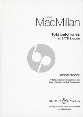 MacMillan Tota pulchra es SATB-Organ (Lat.)