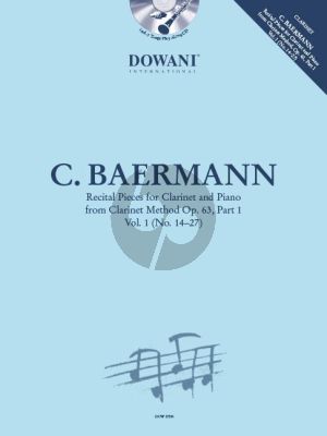 Baermann Recital Pieces for Clarinet and Piano from Clarinet Method