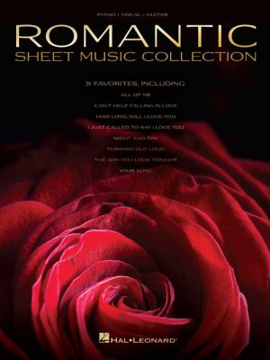 Romantic Sheet Music Collection Piano-Vocal-Guitar