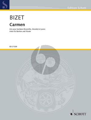Bizet Carmen Airs pour baritone (Escamillo, Morales) et piano