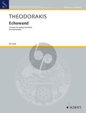 Theodorakis Echowand (13 Lieder) Voice-Piano (Schwab/Kutulas)