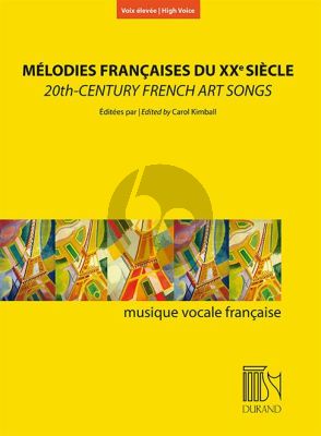 Mélodies françaises du XXe siècle pour voix élevée