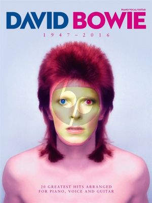 David Bowie 1947-2016 (20 Greatest Hits) Piano-Vocal-Guitar
