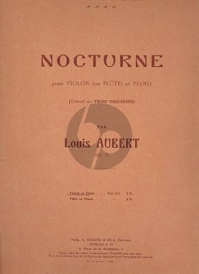 Aubert Nocturne Op.7 Flute[Violin]-Piano