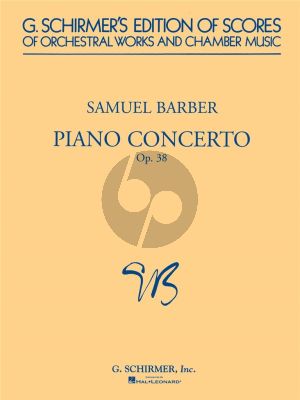 Barber Piano Concerto Op.38 Study Score