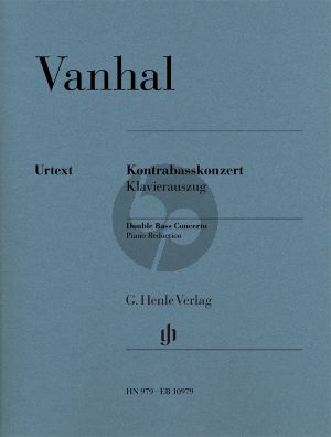 Vanhal Concerto Double Bass-Orch. (piano red.)
