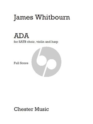 Whitbourn Ada SATB-Violin-Harp (Score/Parts)