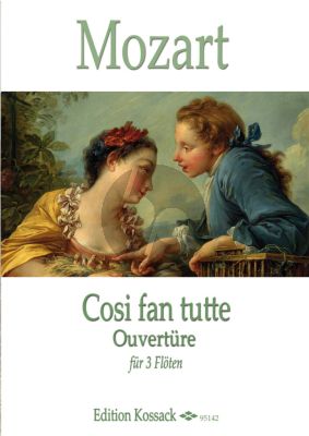 Mozart  Cosi fan tutte Ouverture für 3 Flöten (Part./Stimmen) (Henry Lea)