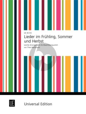 Lieder im Frühling-Sommer und Hebst 4 Blockflöten