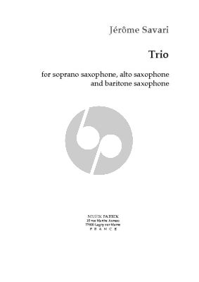 Savari Trio 3 Saxophones (SAB)