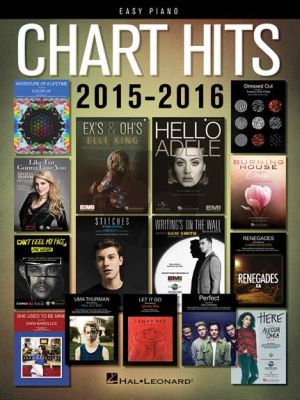 Chart Hits of 2015 - 2016 Easy Piano