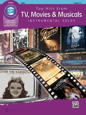 Top Hits from TV, Movies & Musicals Instrumental Solos Cello (Bk-Cd)