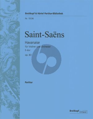 Saint-Saens Havanaise E-major Op.83 Violin-Orch. Study Score