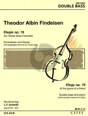 Findeisen Elegie Op.19 "Am Grabe eines Freundes" Kontrabass[Vc.]-Klavier