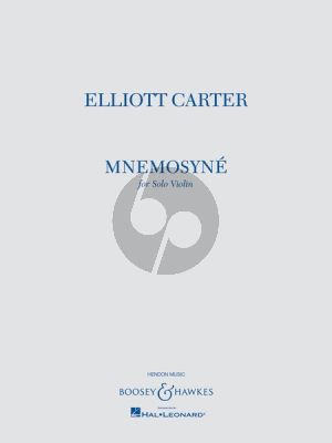 Carter Mnemosyné Violin Solo