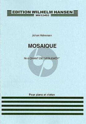 Halvorsen Mosaique No.4 'Chant Veslemoy' Violin-Piano