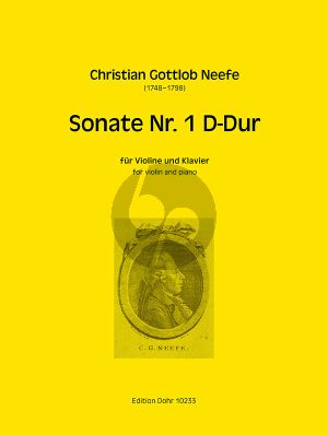 Neefe Sonate No.1 D-dur Violine-Klavier