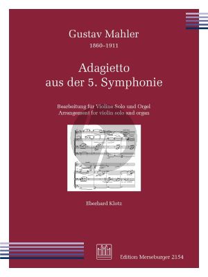 Mahler Adagietto (aus Symphonie No.5) Violine-Orgel