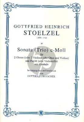 Stolzel Sonate c-Moll 2 Oboen[Violinen]-Fagott[Violoncello)-Bc