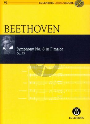 Beethoven Symphony No. 8 F-major Op. 93 Study Score (Score with Audio CD) (Richard Clarke)