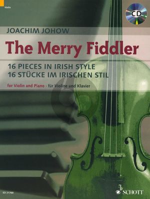 Johow The Merry Fiddler (16 Pieces in Irish Style) Violin-Piano (Bk-Cd)