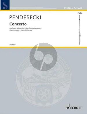 Penderecki Concerto (1992) Flute or Clarinet and Chamber Orchestra (piano reduction)