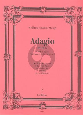 Mozart Adagio C-major for Harmonica KV 617A 4 Recorders (SATT) (Score) (R.Hofstotter)