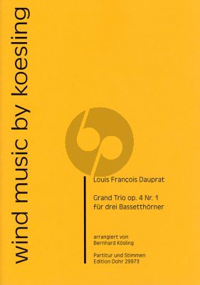Dauprat Grand Trio Op.4 No.1 3 Basset horns (Score/Parts)