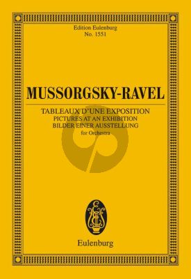 Mussorgsky-Ravel Tableaux d'une Exposition (Pictures at an Exibition) Study Score