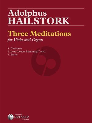 Hailstork Three Meditations Viola-Organ