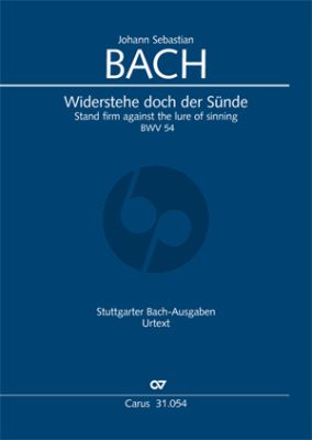 Kantate BWV 54 Widerstehe doch der Sünde Altst.-Chor-Orch. Partitur