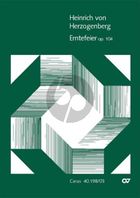 Erntefeier Op.104 Soli-Chor-Orch. SATB mit Orgelauszug