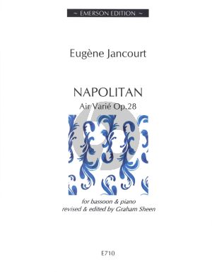 Jancourt Napolitan "Air Varié" Op.28 Bassoon-Piano