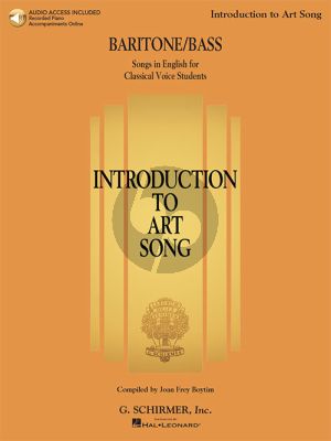 Introduction to Art Song for Baritone/Bass (Book with Audio online)