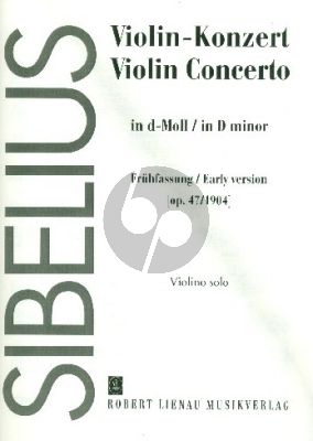 Sibelius Konzert d-Moll, Frühfassung, [op.47/1904], für Violine-Orch.) Solo Violine