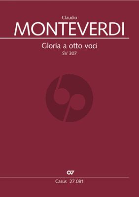 Monteverdi Gloria a otto Voci a-moll SV 307 SATB-SATB-Bc Partitur