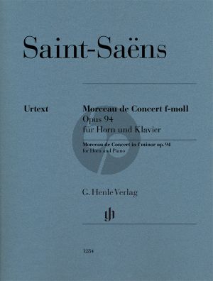 Saint-Saens Morceau de Concert f-minor Op.94 Horn[F]-Piano