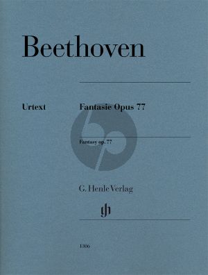 Beethoven Fantasie Op.77 Klavier (ed. Otto von Irmer)