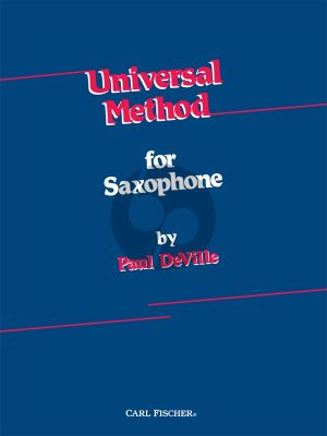 DeVille Universal Method for the Saxophone (spiral-bound)
