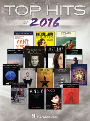 Top Hits of 2016 Piano-Vocal-Guitar