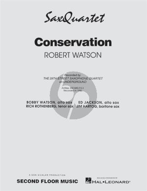 Watson Conservation for 4 Saxophones (AATB) (Score/Parts)
