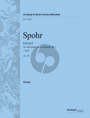 Spohr Concerto No.1 c-minor Op.26 Clarinet-Orch. Full Score