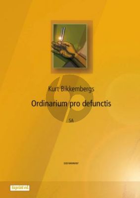 Bikkembergs Ordinarium pro defunctis SA