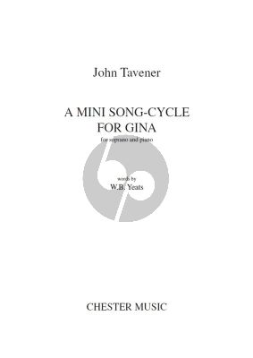 Tavener A Mini Song-Cycle for Gina Soprano-Piano