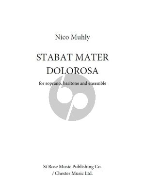 Muhly Stabat Mater Dolorosa Sopran-Baritone and Ensemble Score