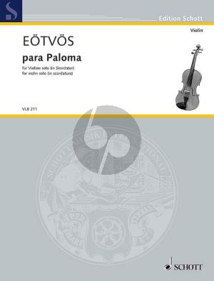 Eotvos Para Paloma Violin solo (in scordatura)