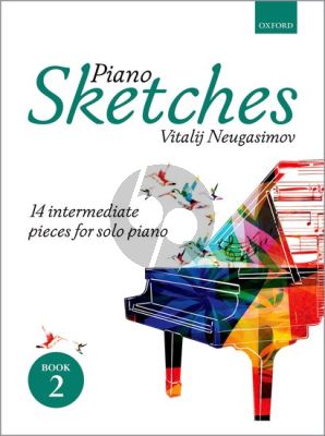 Neugasimov Piano Sketches Vol.2 14 intermediate pieces for solo piano