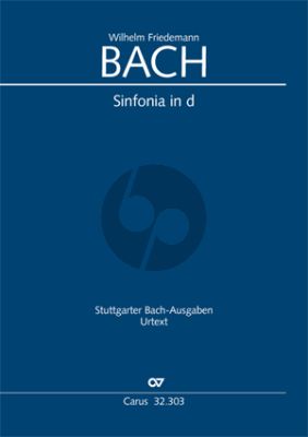 Bach Sinfonia d-Moll BR-WFB C 7 2 Fl, 2 Vl, Va, Bc Partitur (Peter Wollny)