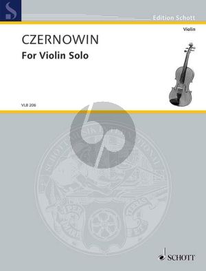 Czernowin For Violin Solo (1981)